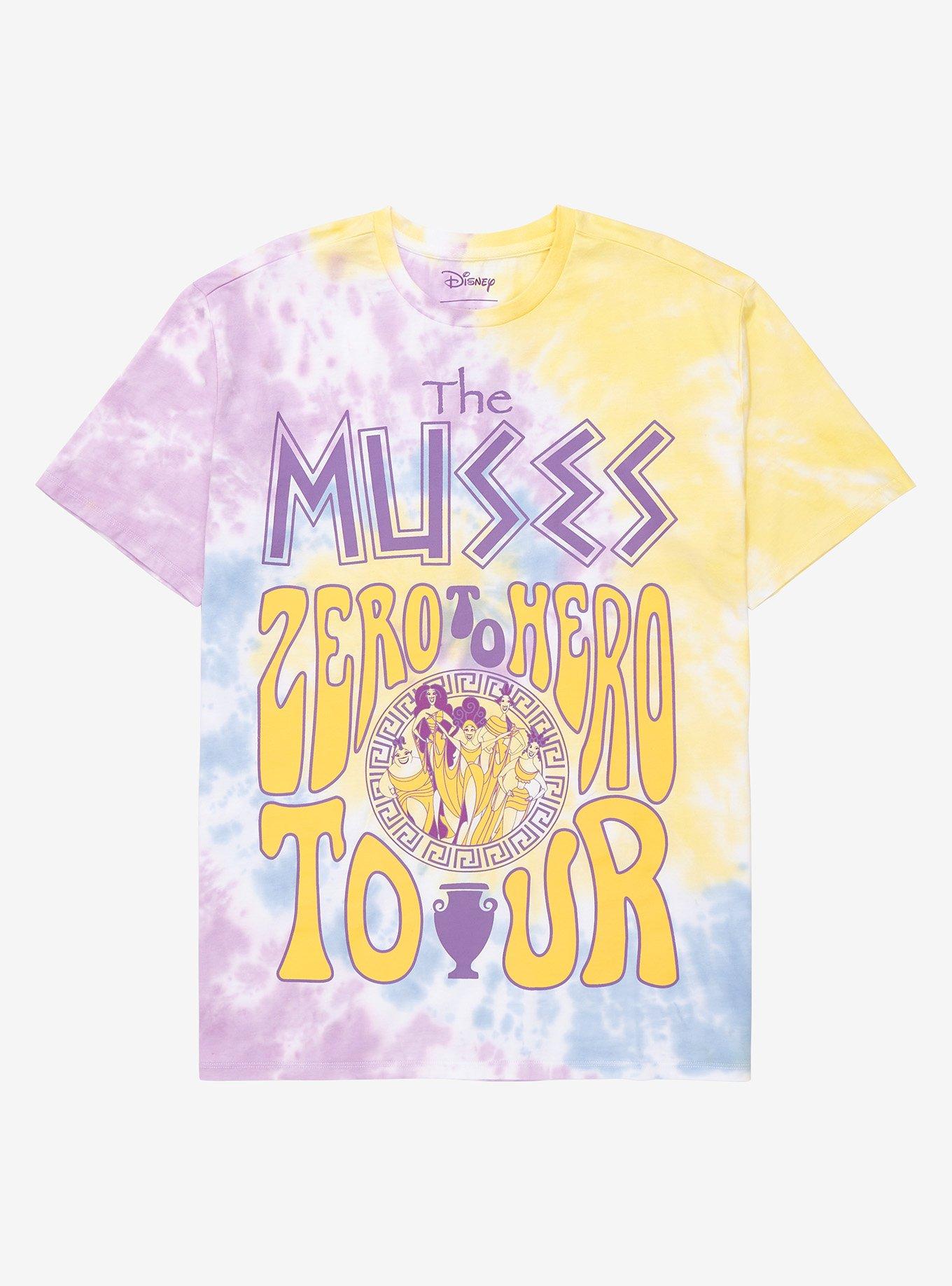 Our Universe Disney Hercules The Muses Zero to Hero Tour Women's Tie-Dye T-Shirt - BoxLunch Exclusive, TIE DYE, hi-res