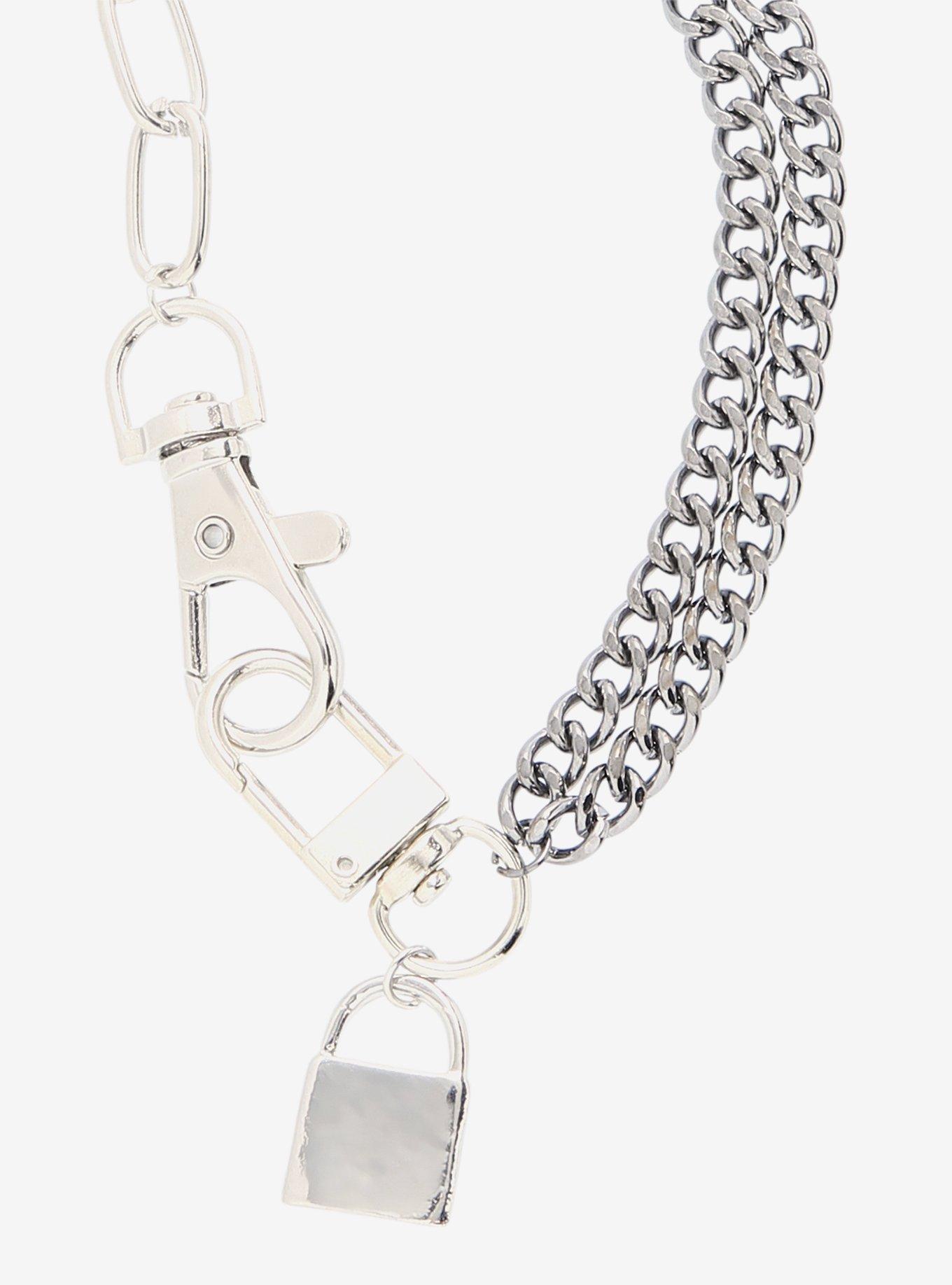 Padlock Mixed Chain Belt, , hi-res