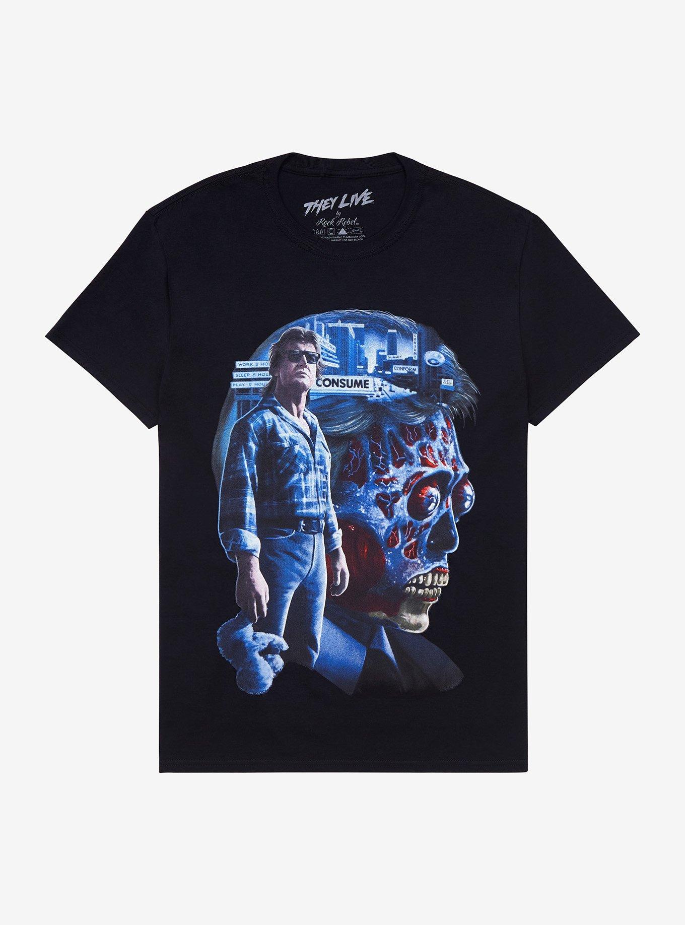 They Live Nada T-Shirt, BLACK, hi-res
