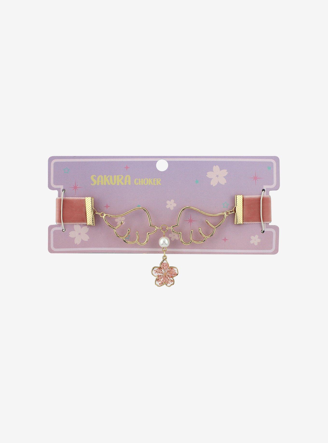 Sakura Dried Flower Wing Choker