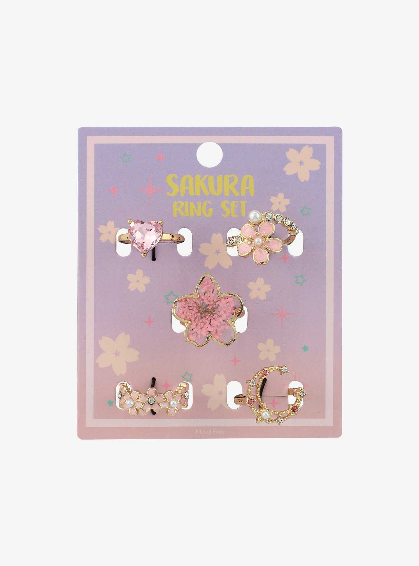 Sakura Sparkle Ring Set | Hot Topic