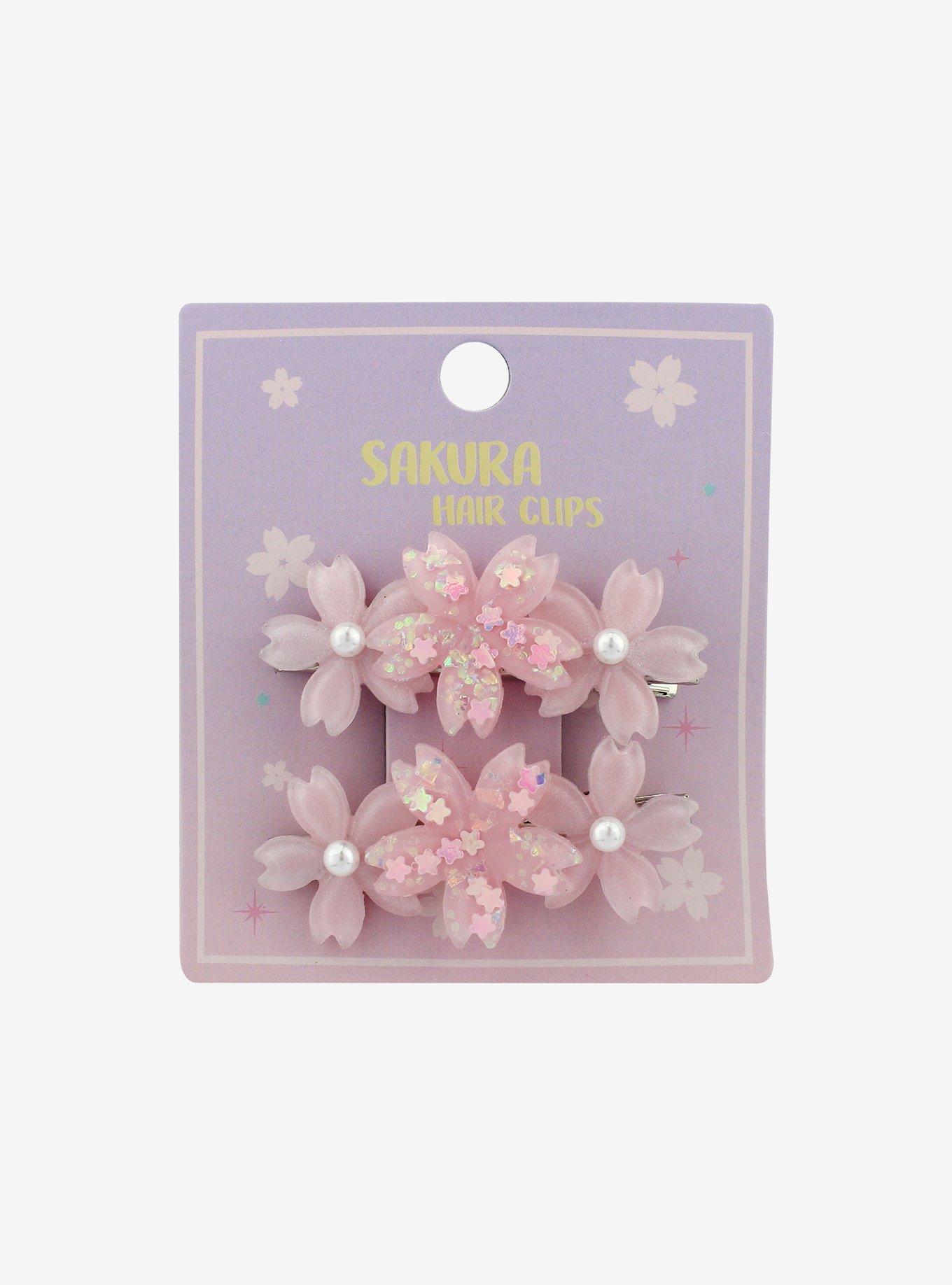 Sakura Flower Hair Clip Set, , hi-res
