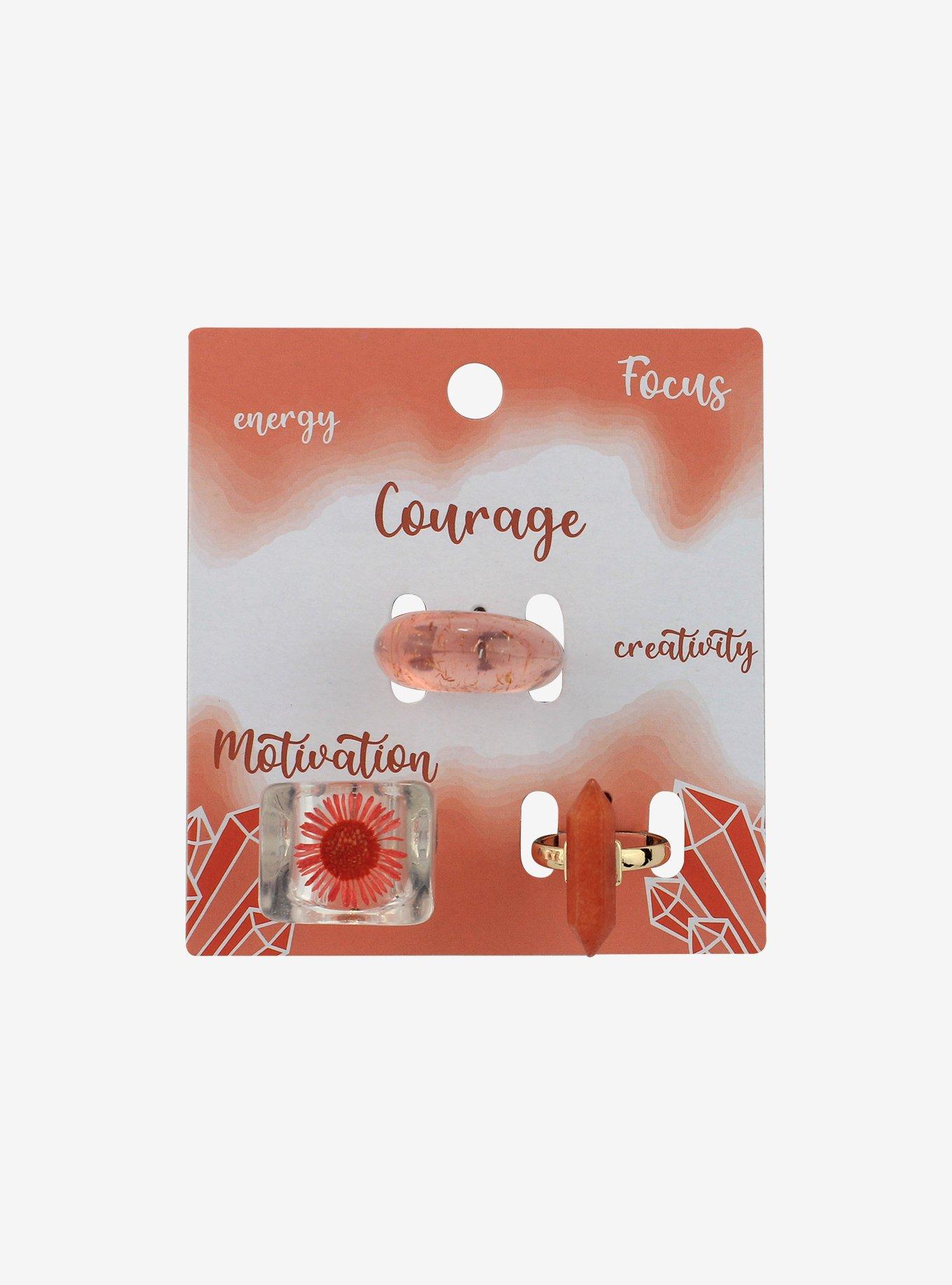 Carnelian Ring Set Hot Topic