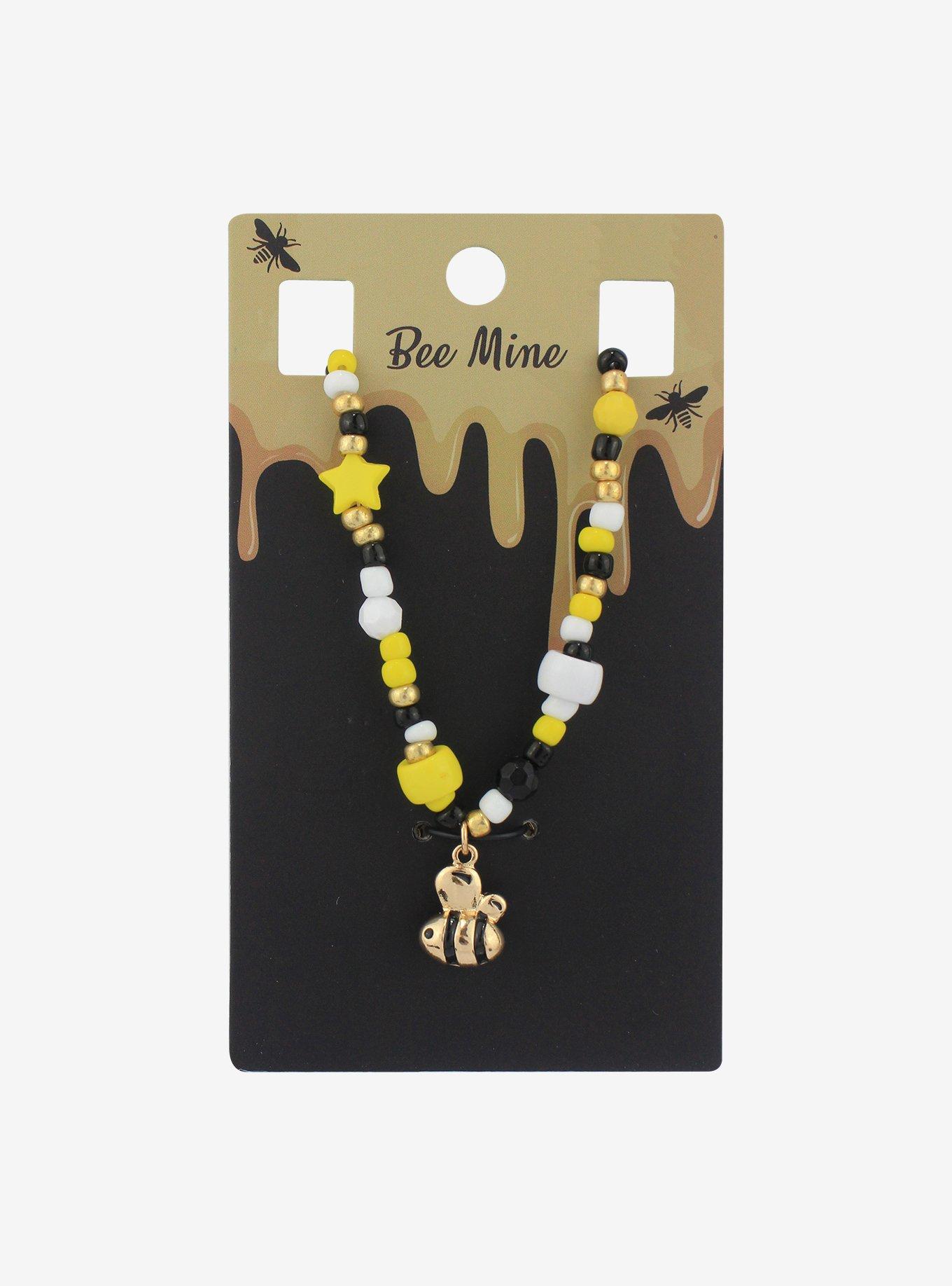 Bee Beaded Choker, , hi-res