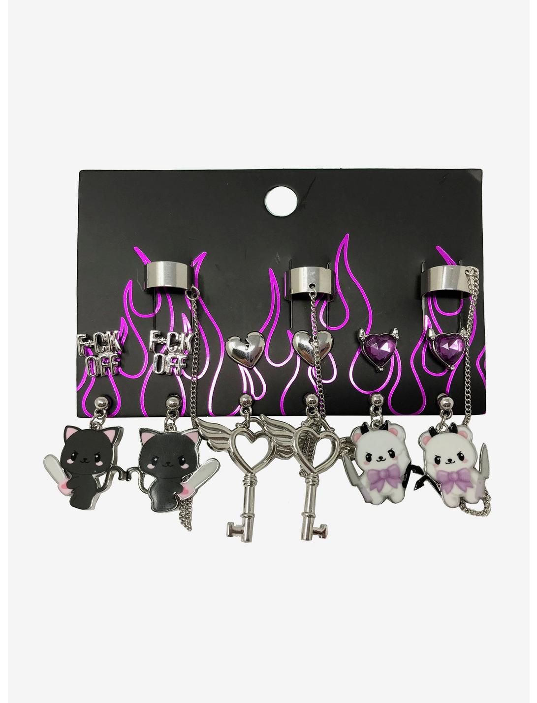Animals With Weapons Cuff Earring Set, , hi-res