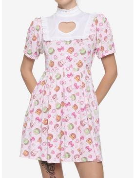 Kawaii Macaron Pleated Dress, , hi-res