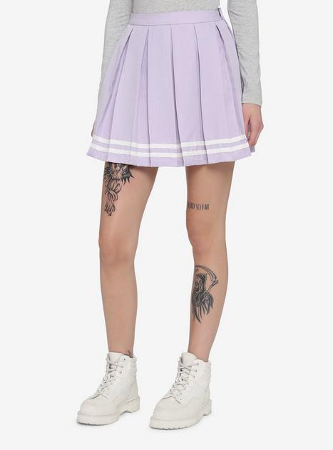Lavender Pleated Cheer Skirt | Hot Topic