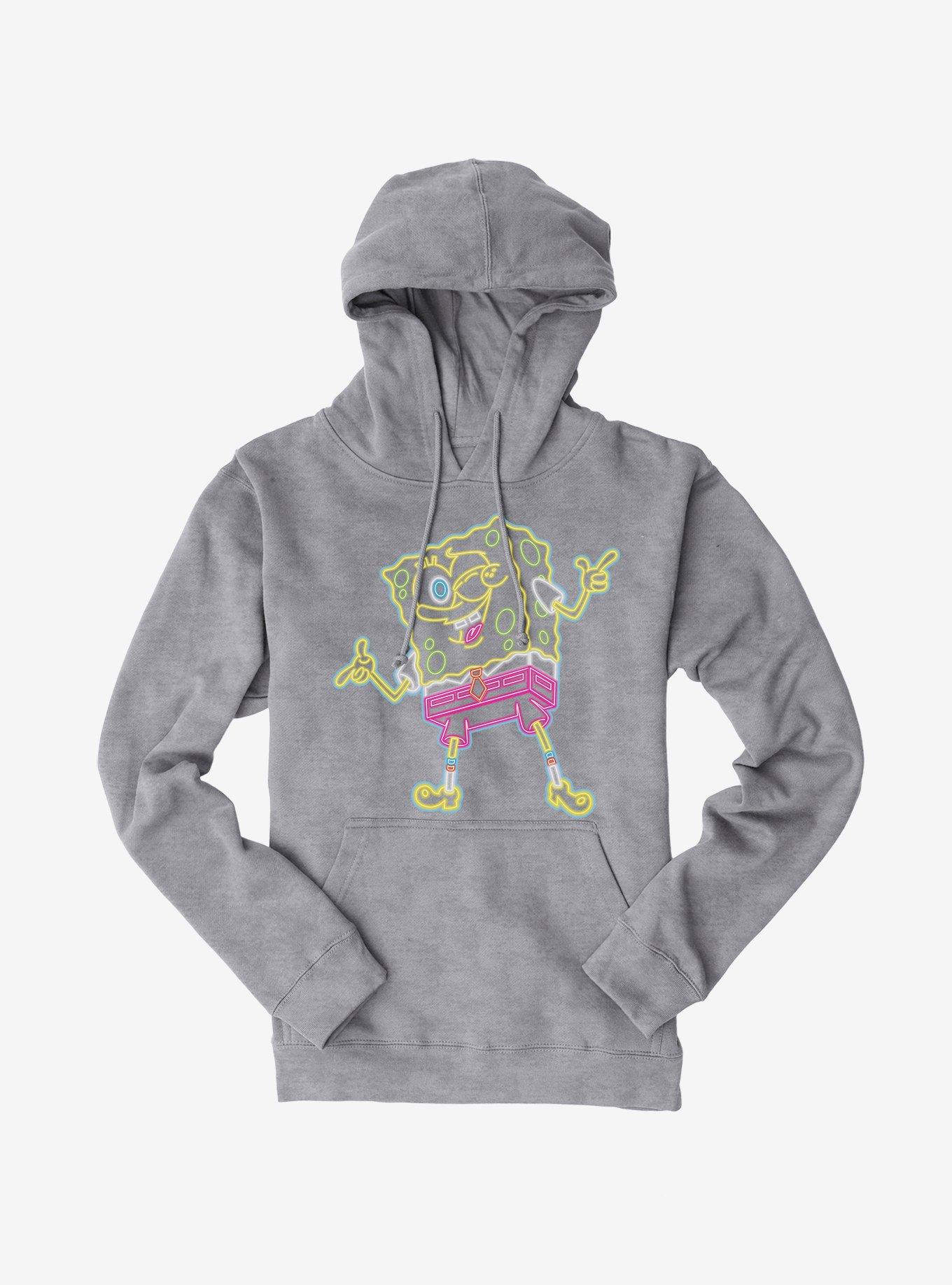 SpongeBob SquarePants Neon Finger Guns Hoodie Hot Topic