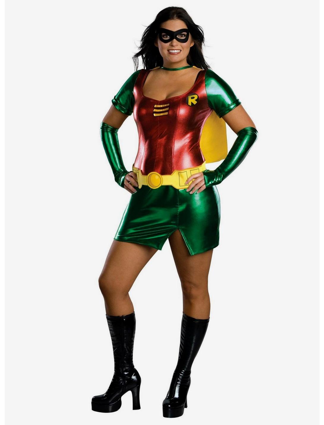 DC Comics Robin Costume Plus Size, , hi-res