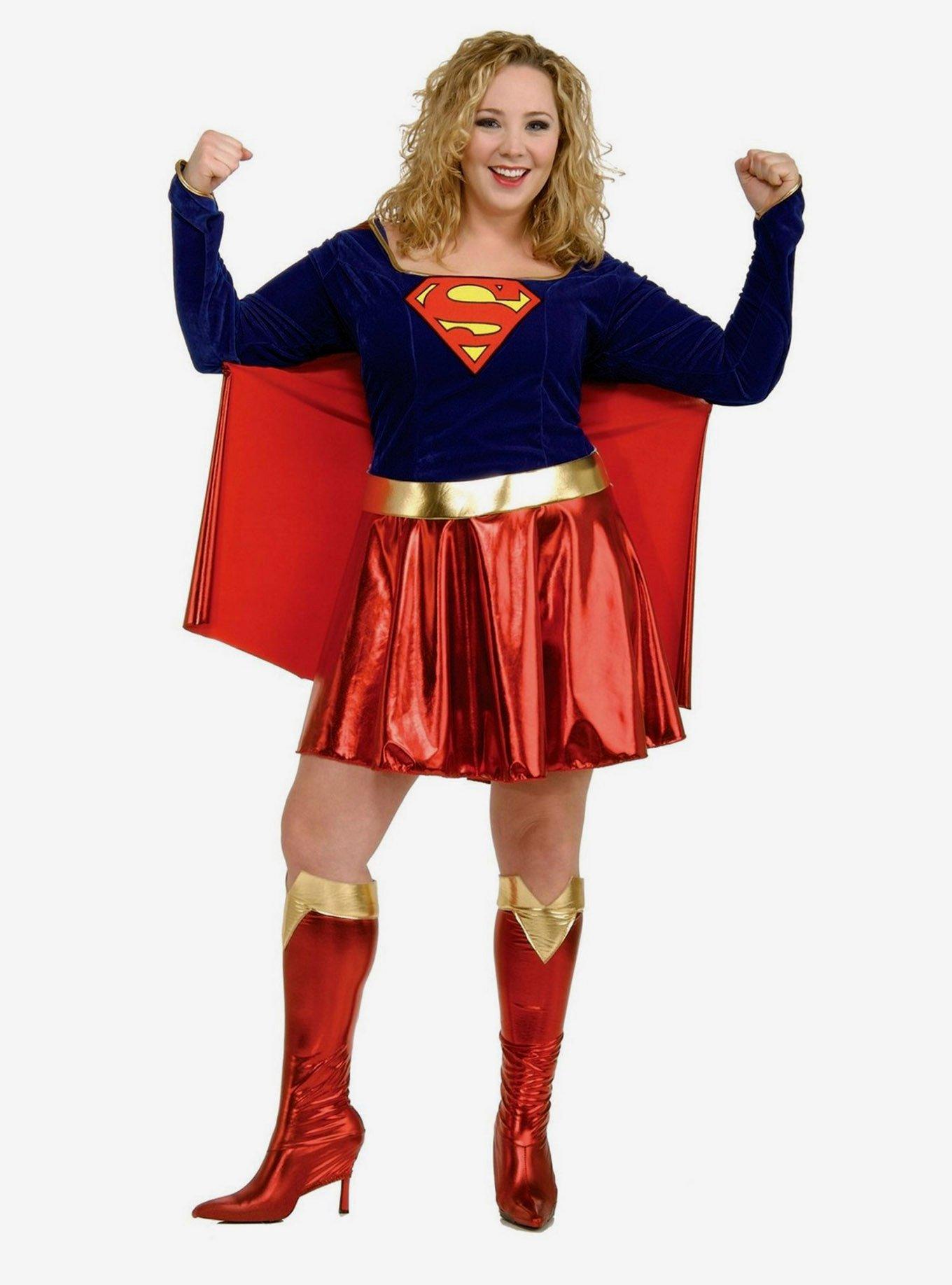 DC Comics Supergirl Costume Plus Size, , hi-res