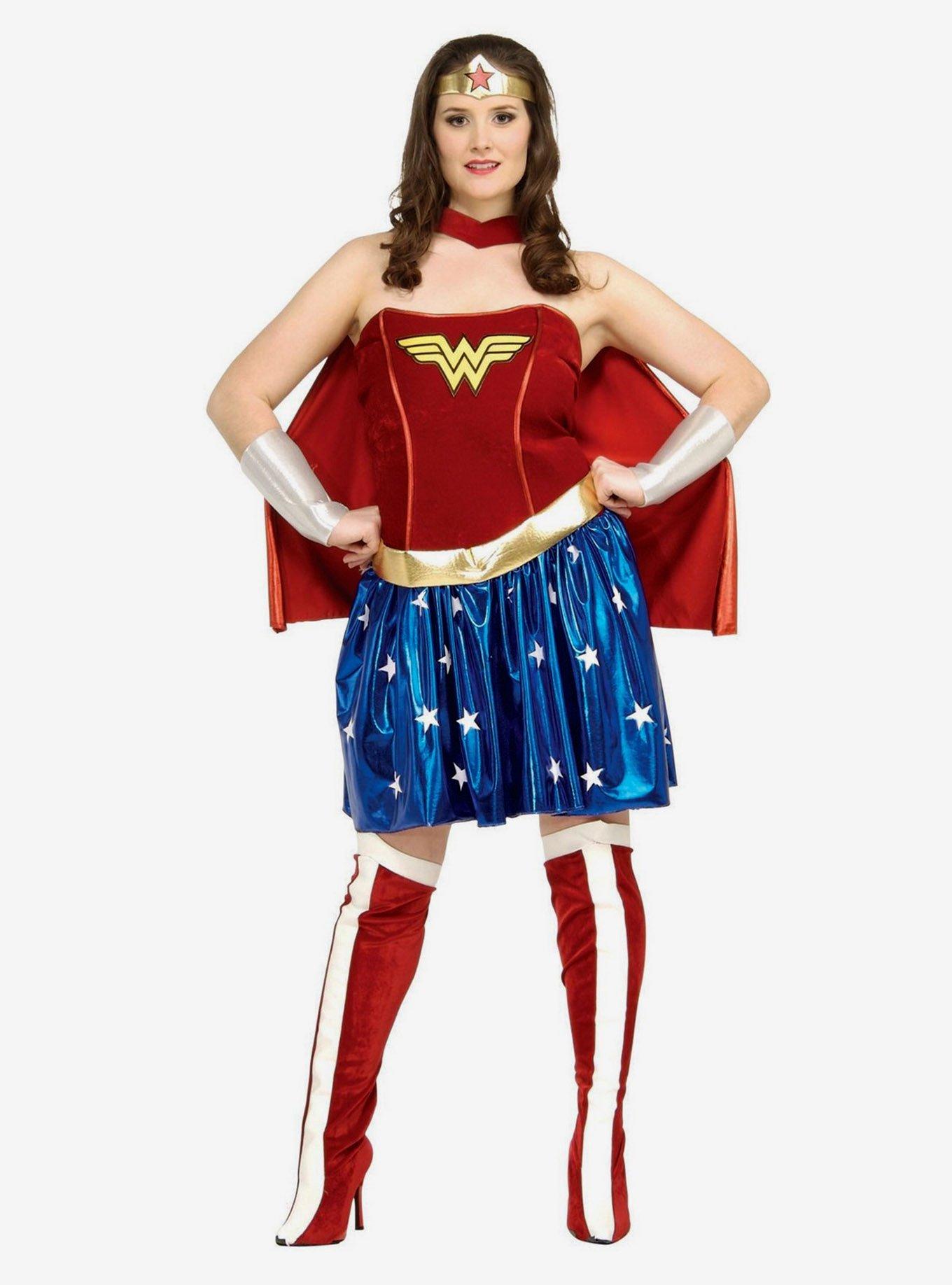 DC Comics Wonder Woman Costume Plus Size, , hi-res