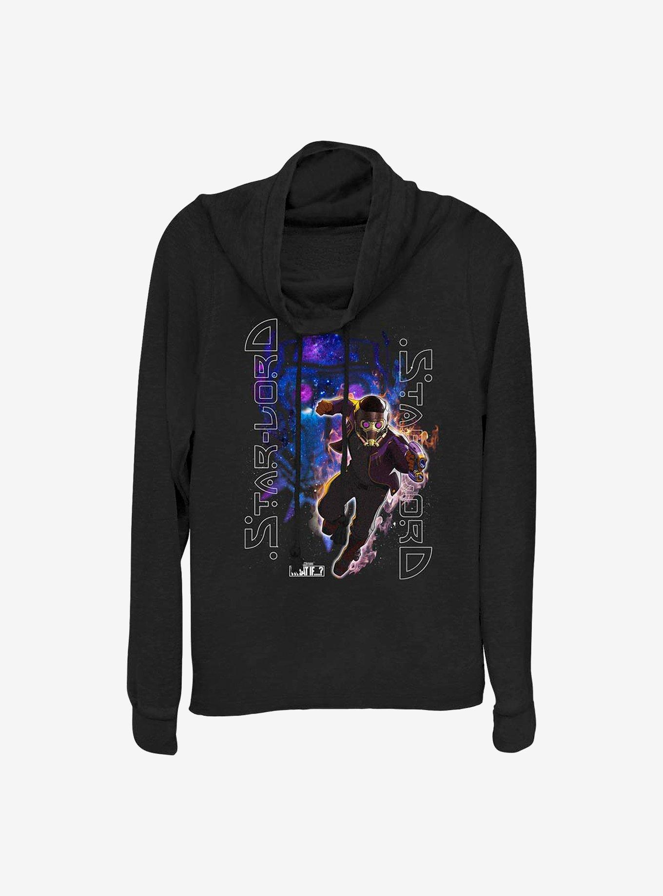 Marvel What If...? Galaxy King Star-Lord Cowlneck Long-Sleeve Girls Top, , hi-res