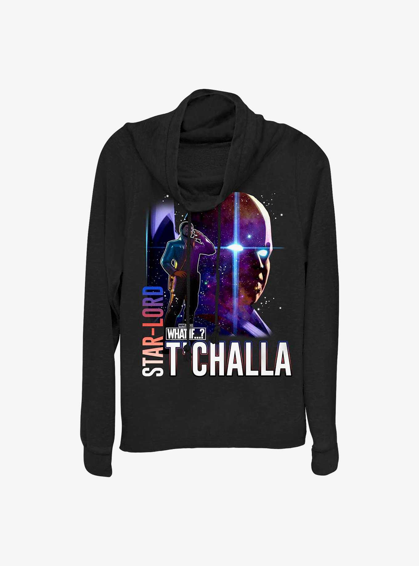 Marvel What If...? Star-Lord Watcher T'Challa Cowlneck Long-Sleeve Girls Top, , hi-res