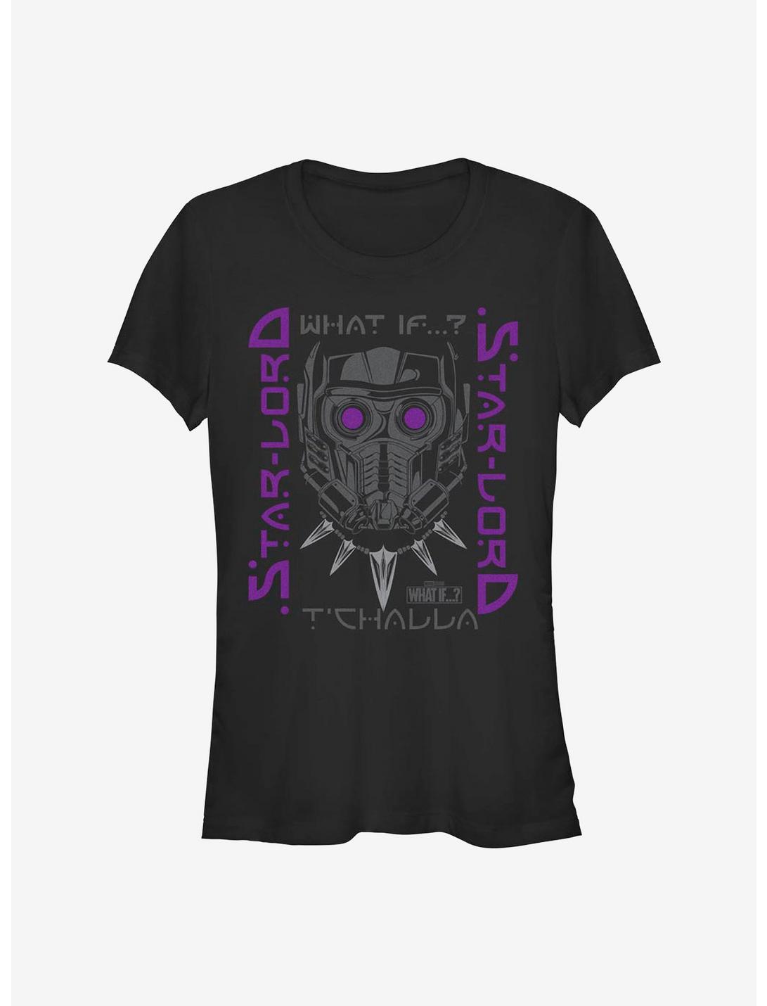 Marvel What If...? Star-Lord T'Challa Girls T-Shirt, BLACK, hi-res