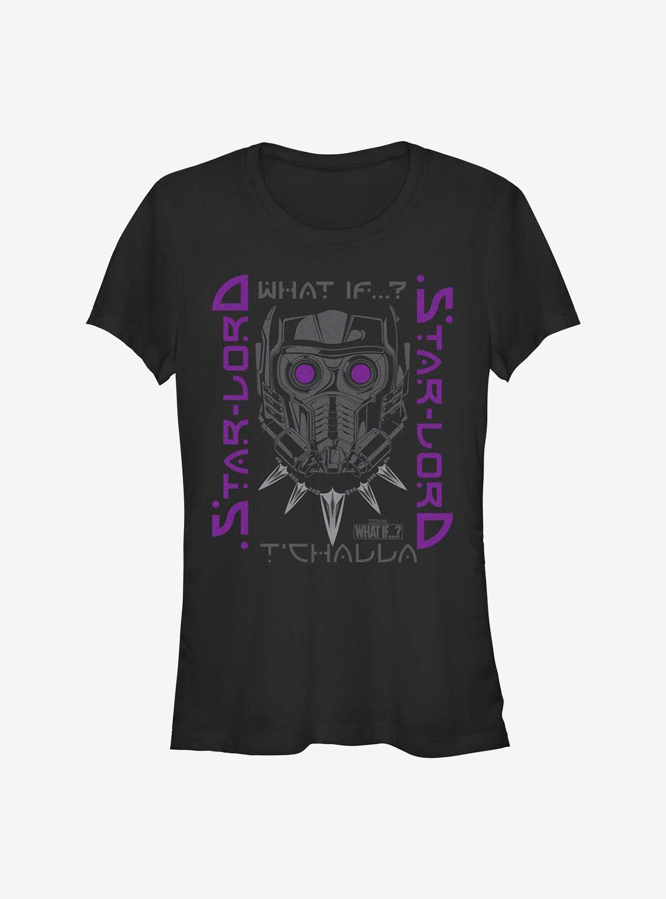 Marvel What If...? Star-Lord T'Challa Girls T-Shirt, BLACK, hi-res