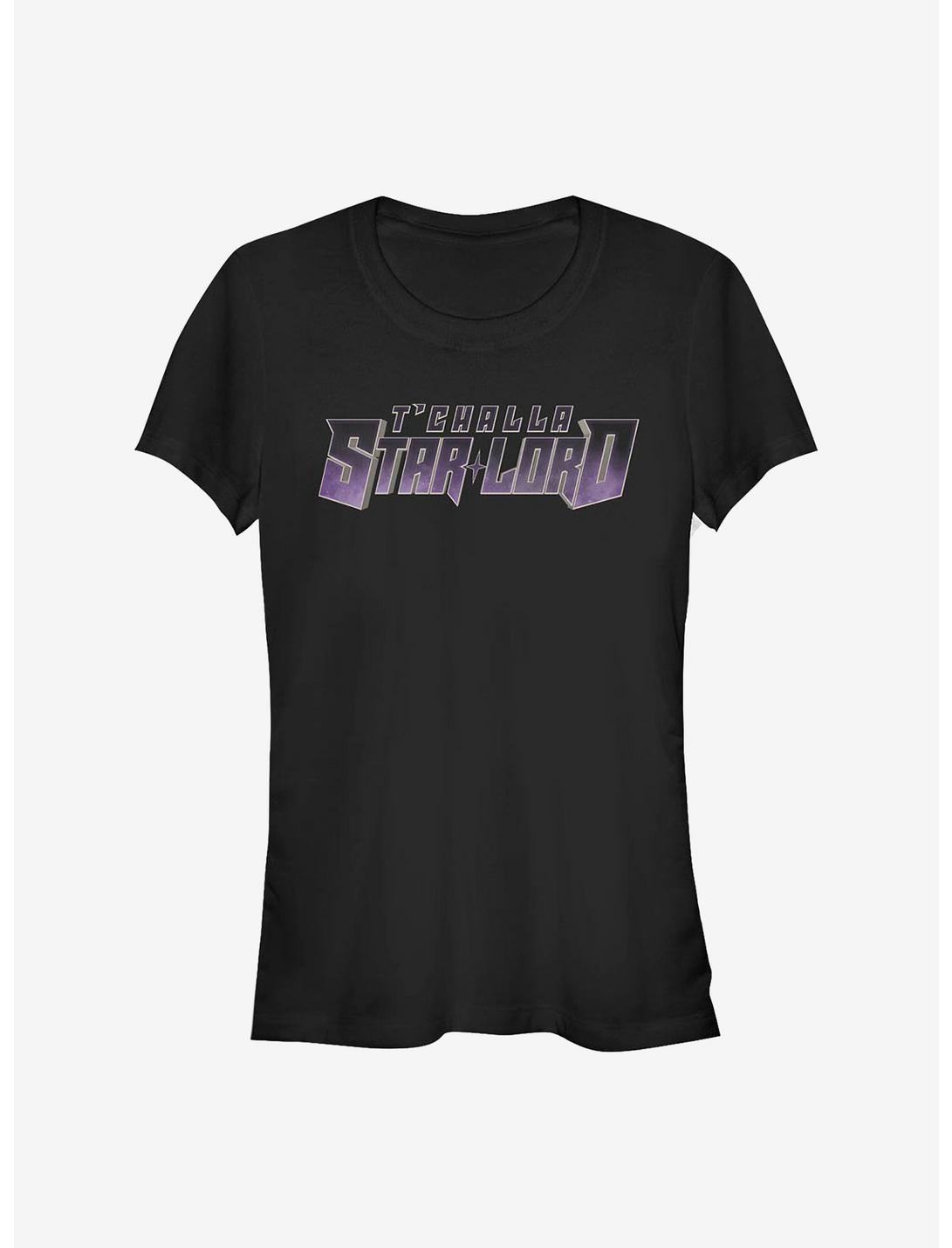 Marvel What If...? T'Challa Was Star-Lord Girls T-Shirt, BLACK, hi-res
