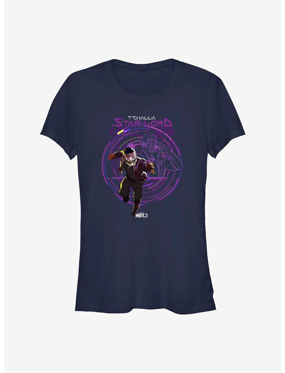 Marvel What If...? T'Challa Star-Lord Girls T-Shirt, NAVY, hi-res