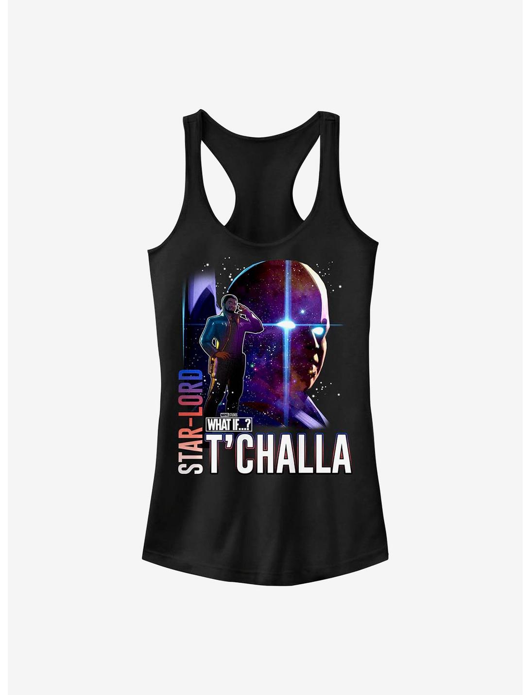 Marvel What If...? Star-Lord Watcher T'Challa Girls Tank, BLACK, hi-res