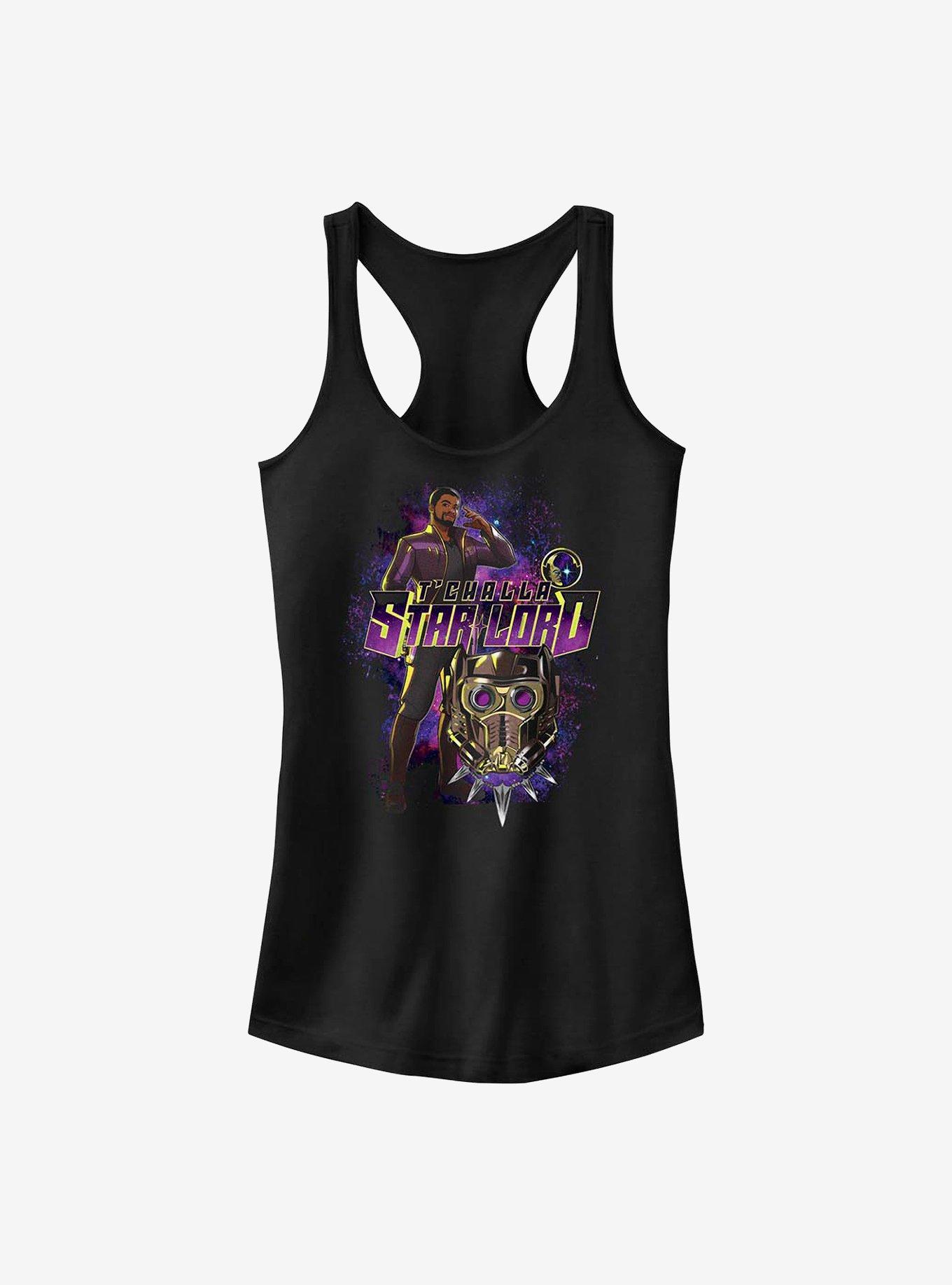 Marvel What If...? T'Challa Star-Lord Girls Tank, BLACK, hi-res