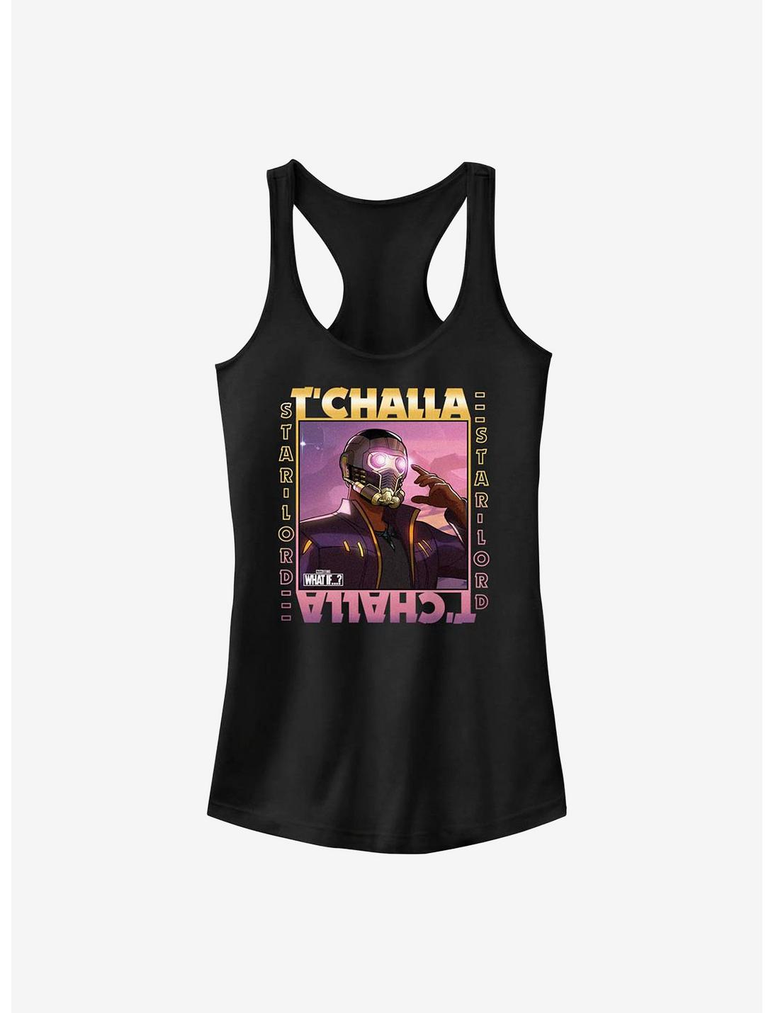 Marvel What If...? T'Challa Was Star-Lord Frame Girls Tank, BLACK, hi-res