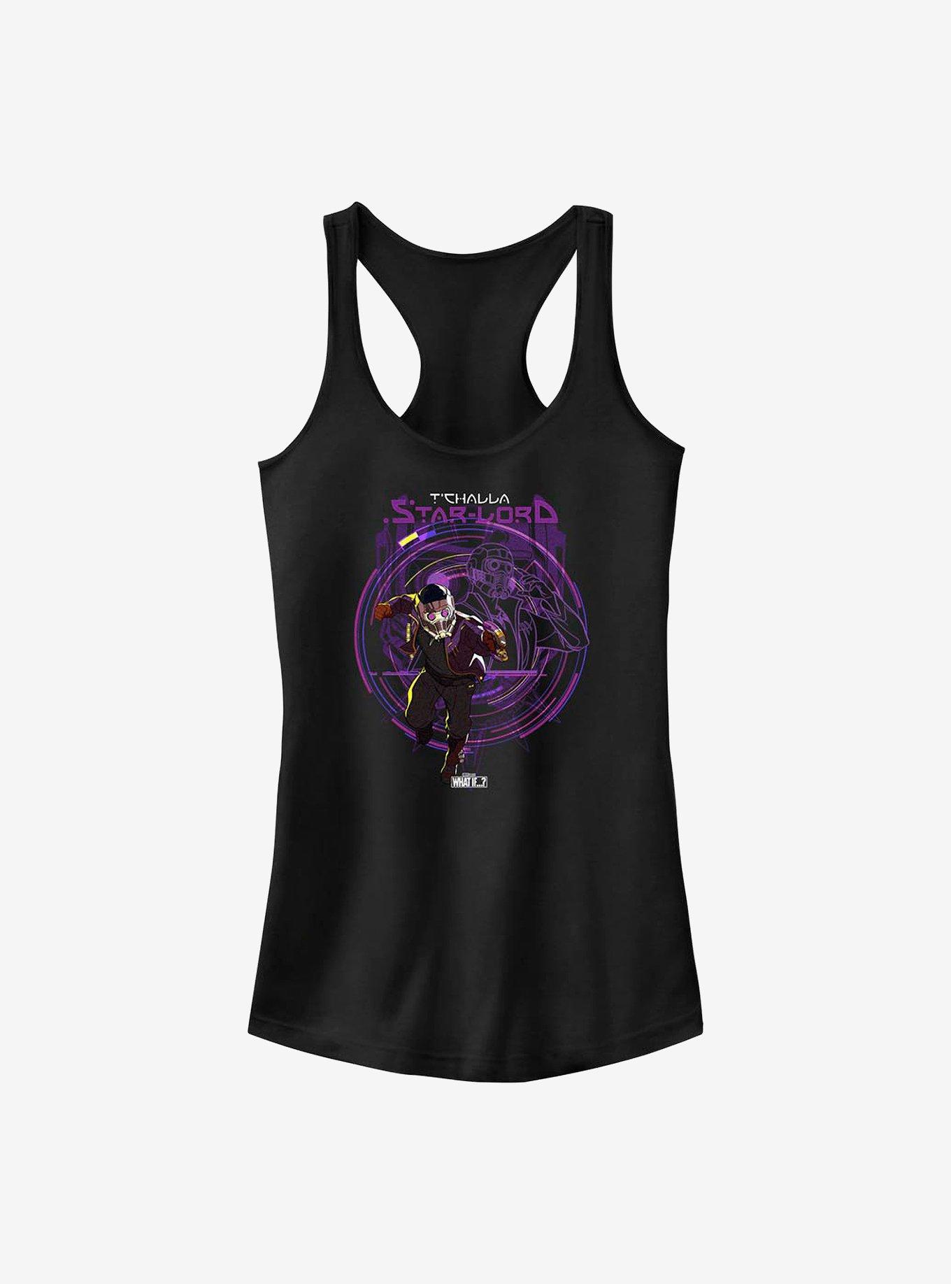 Marvel What If...? T'Challa Star-Lord Girls Tank, BLACK, hi-res