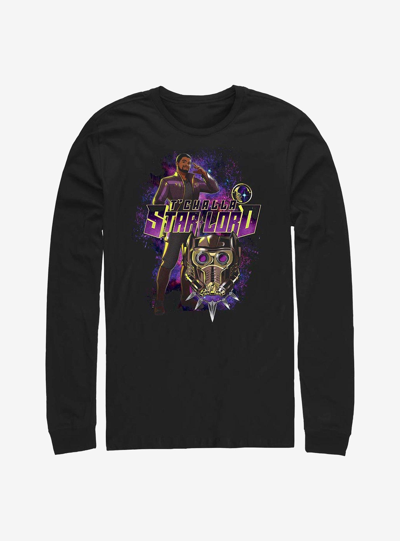 Marvel What If...? T'Challa Star-Lord Long-Sleeve T-Shirt, , hi-res