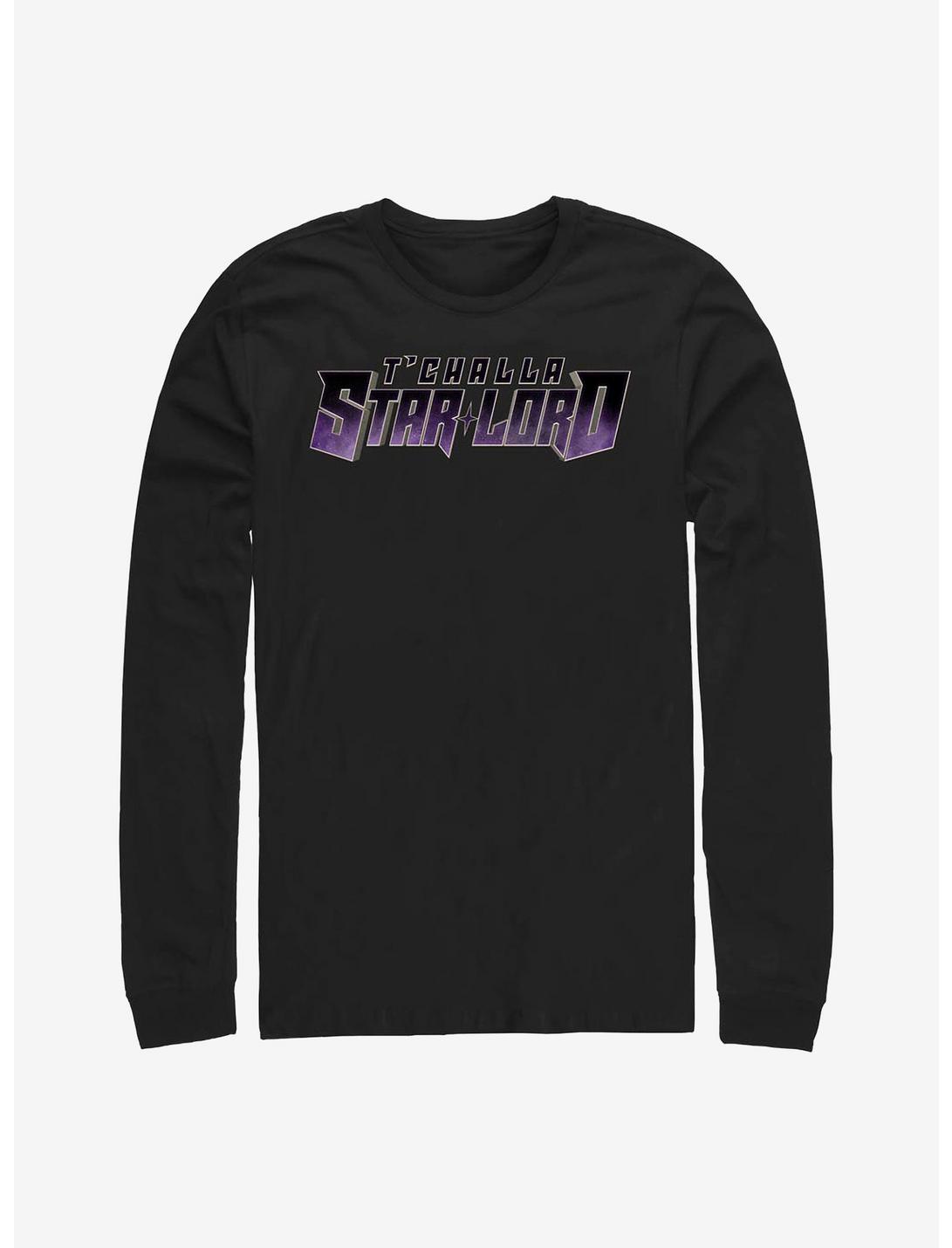 Marvel What If...? T'Challa Was Star-Lord Long-Sleeve T-Shirt, BLACK, hi-res