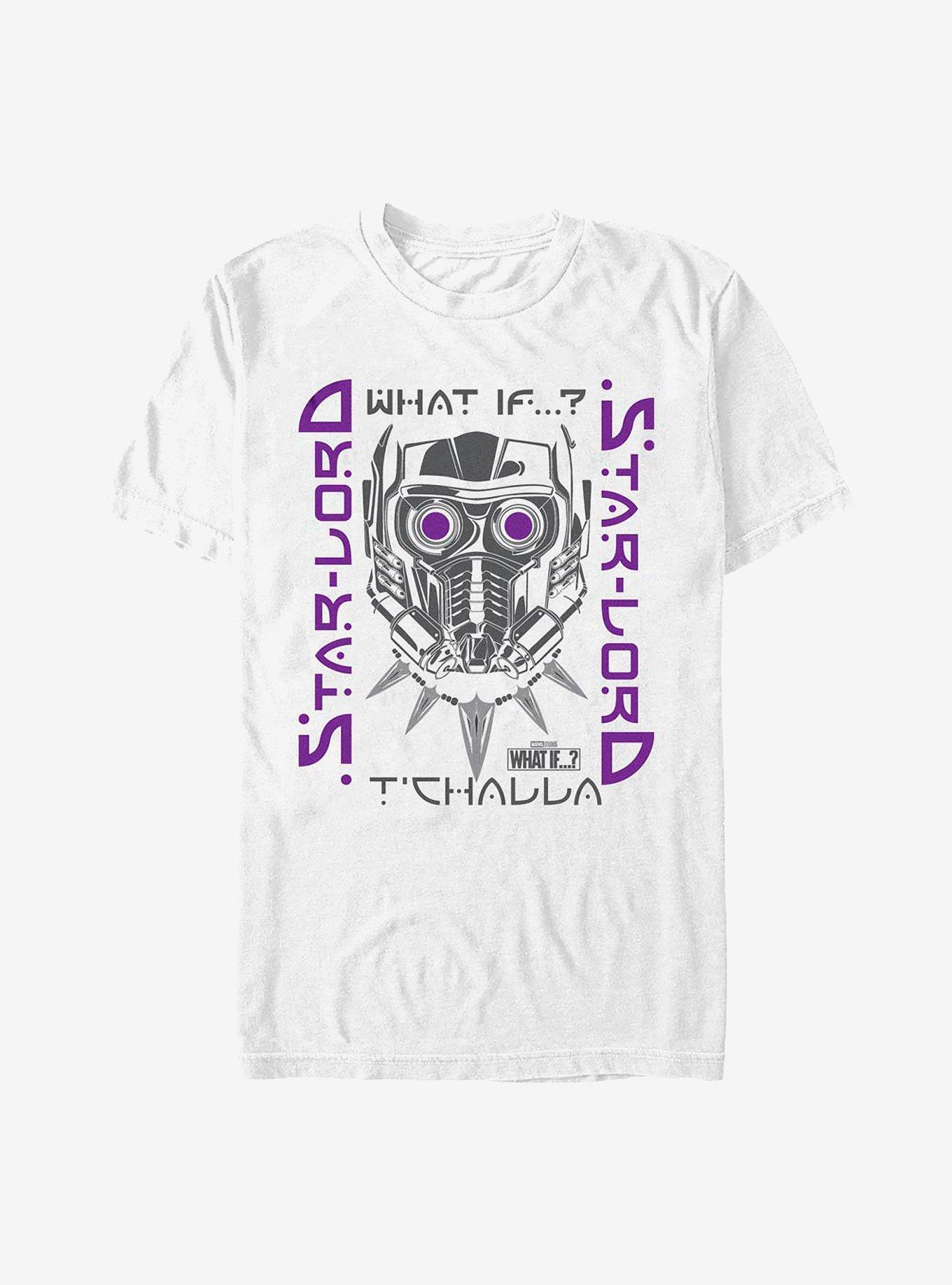 Marvel What If...? Star-Lord T'Challa T-Shirt, WHITE, hi-res
