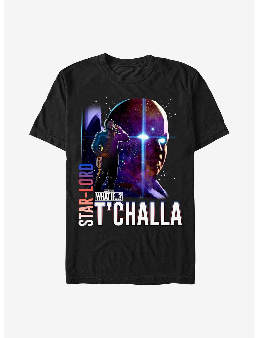 Marvel What If...? Star-Lord Watcher T'Challa T-Shirt, BLACK, hi-res