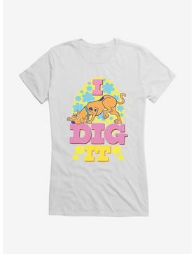 Scooby-Doo I Dig It Flowers Girls T-Shirt, WHITE, hi-res