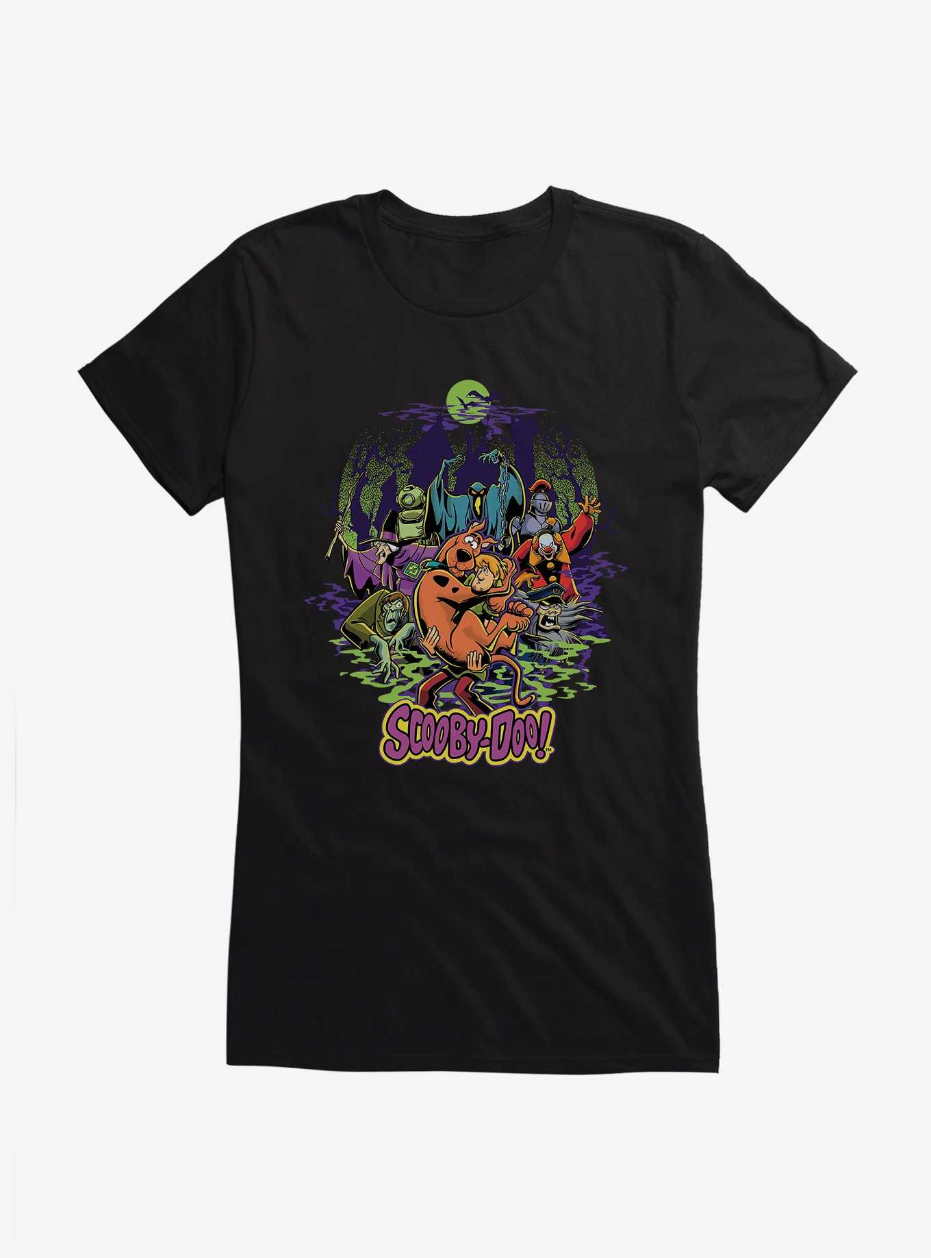 Scooby-Doo Spooky Monsters Shaggy And Scooby Girls T-Shirt, , hi-res