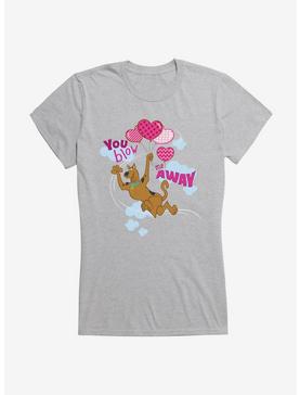 Scooby-Doo Valentines You Blow Me Away Balloons Girls T-Shirt, HEATHER, hi-res