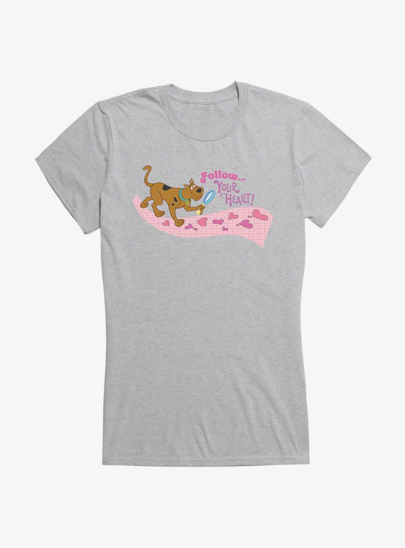 Scooby-Doo Valentines Follow Your Heart! Girls T-Shirt, HEATHER, hi-res