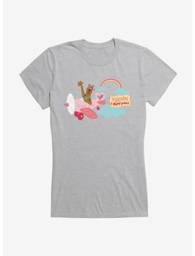Scooby-Doo Valentines Cloud Nine Plane I Ruv You! Girls T-Shirt, , hi-res