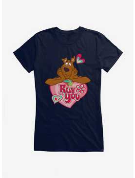 Scooby-Doo Valentines Ruv You Heart Girls T-Shirt, , hi-res