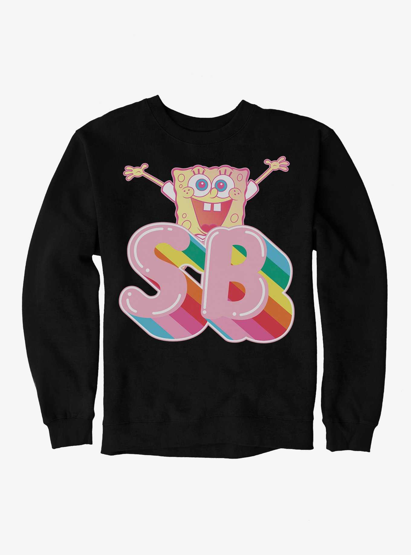 SpongeBob SquarePants Rainbow Initials Sweatshirt, , hi-res