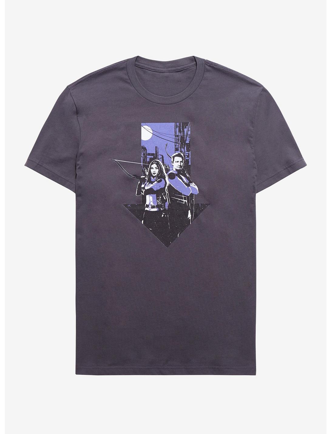 Marvel Hawkeye Clint & Kate Bishop T-Shirt, CHARCOAL, hi-res