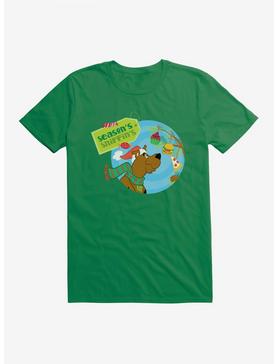 Scooby-Doo Holidays Season's Sniffin's Food Ornaments T-Shirt, KELLY GREEN, hi-res