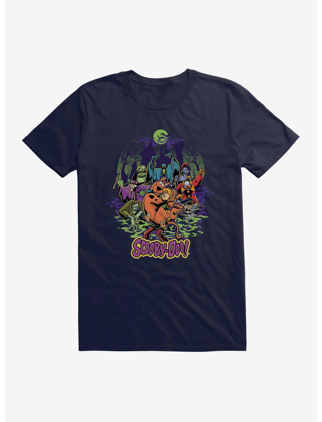 Scooby-Doo Spooky Monsters Shaggy And Scooby T-Shirt, NAVY, hi-res