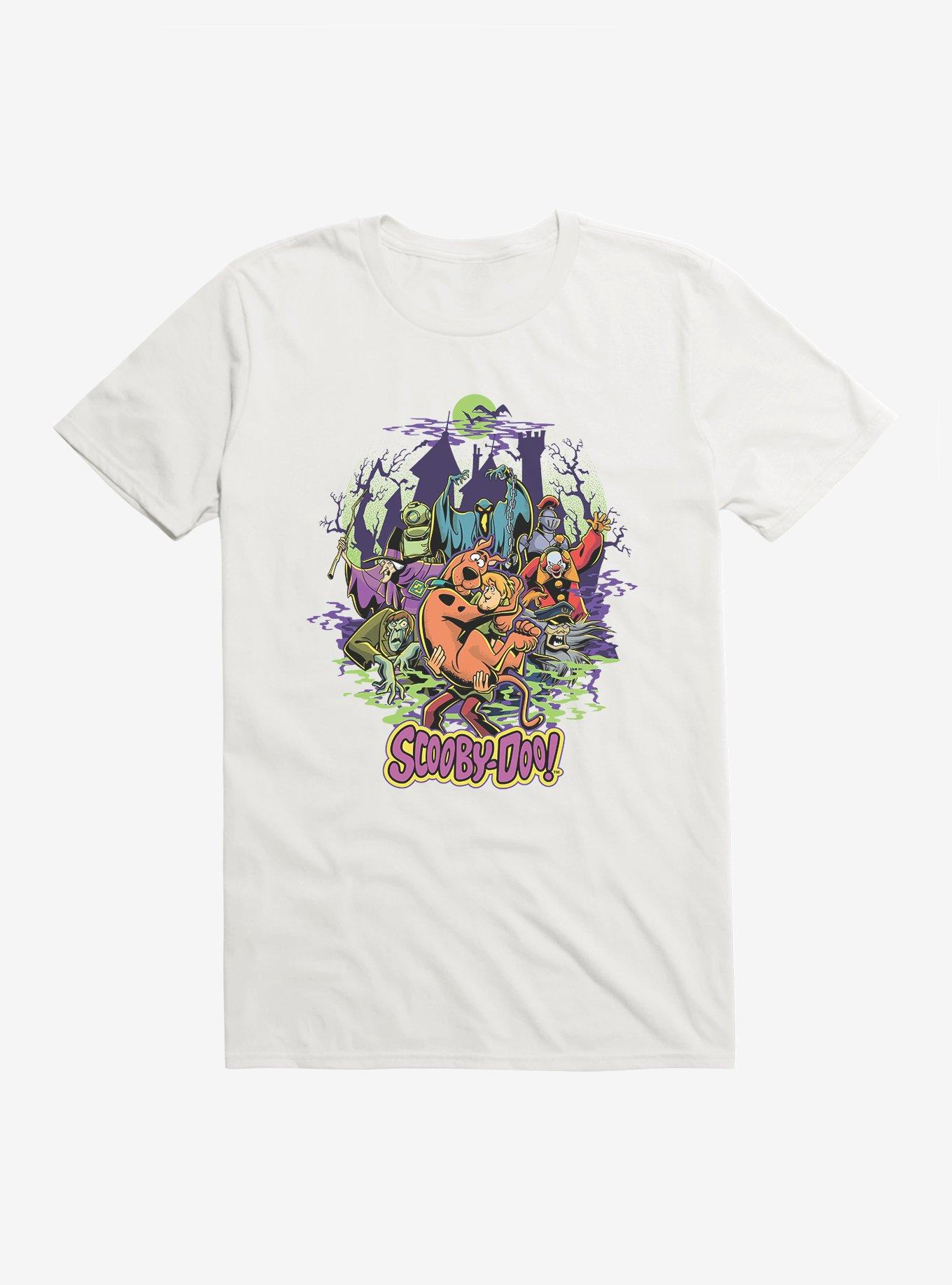 Scooby-Doo Spooky Monsters Shaggy And Scooby T-Shirt, WHITE, hi-res