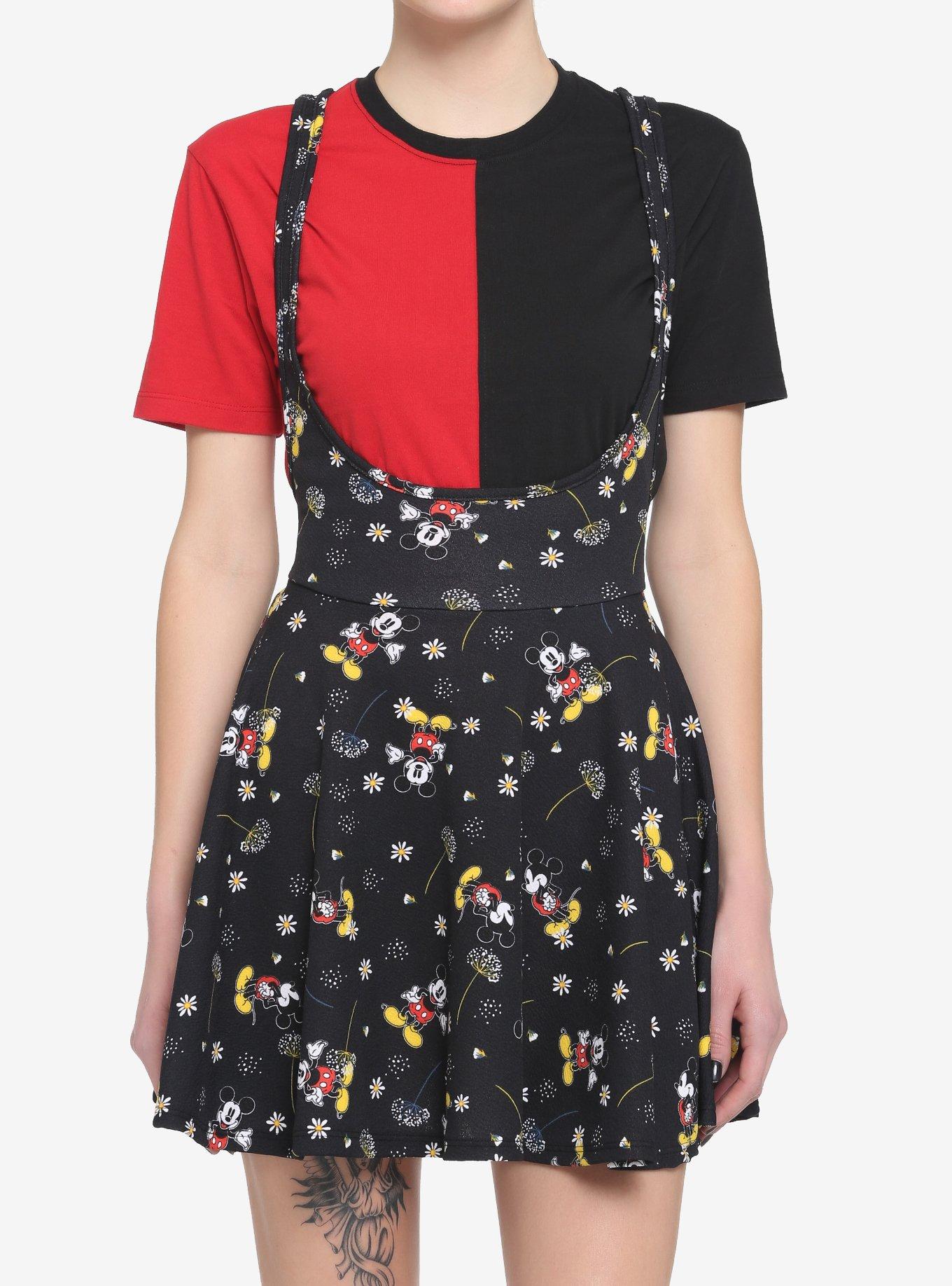 Disney Mickey Mouse Dandelion Suspender Skirt, , hi-res