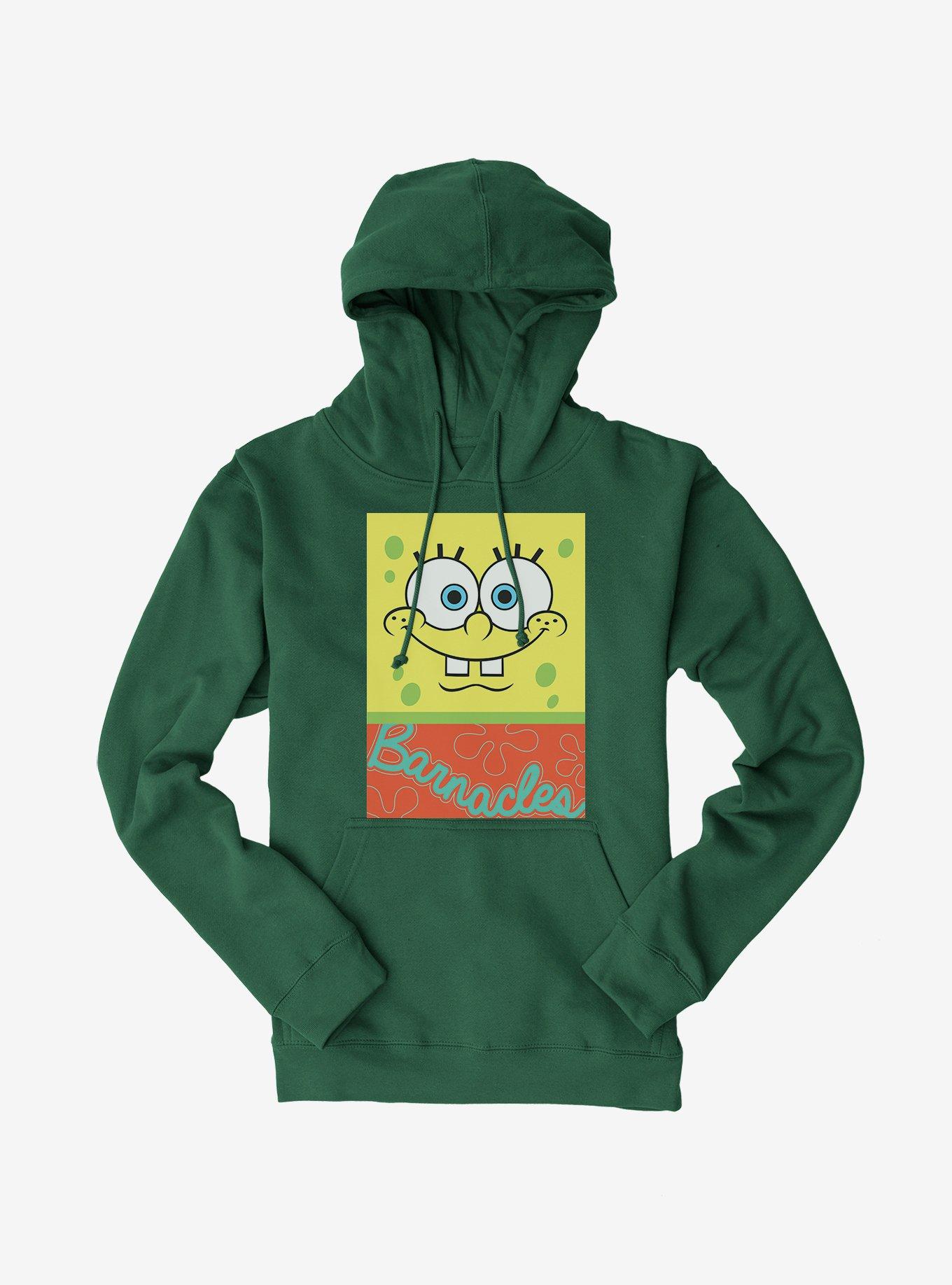 SpongeBob SquarePants Barnacles Square Hoodie - GREEN | Hot Topic