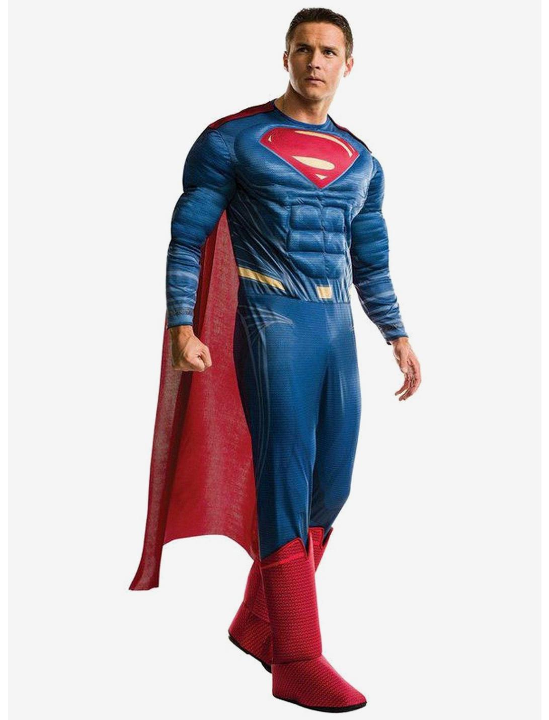 DC Comics Justice League Superman Deluxe Costume, BLUE, hi-res