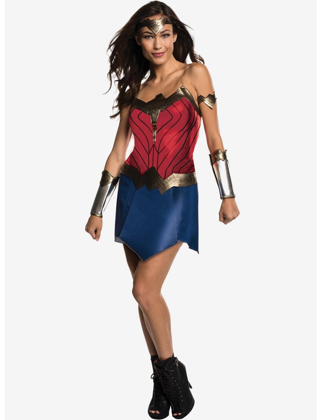 DC Comics Justice League Wonder Woman Costume, RED, hi-res