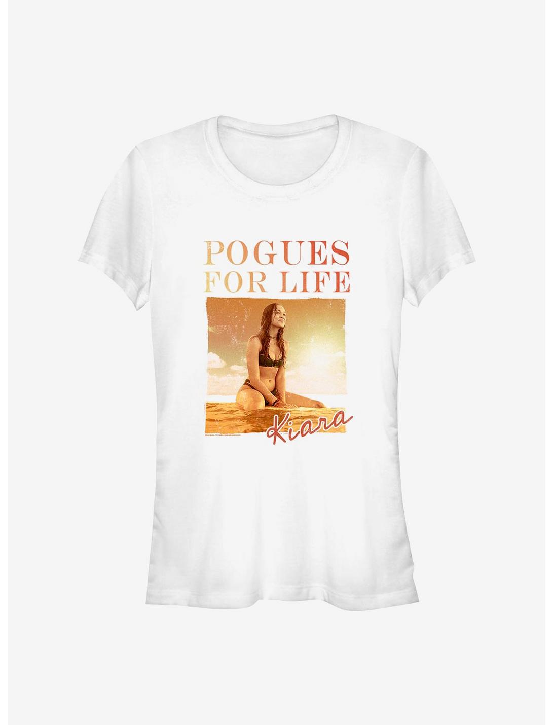 Outer Banks Kiara Pogues For Life Girls T-Shirt, WHITE, hi-res