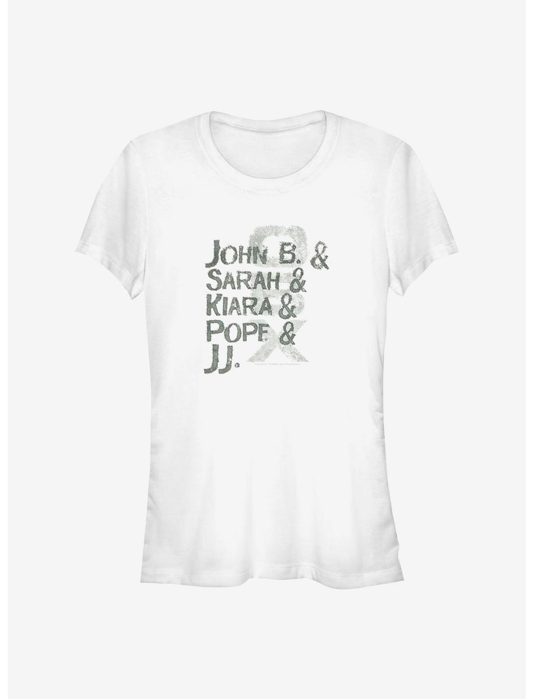 Outer Banks Name Stack Girls T-Shirt, WHITE, hi-res