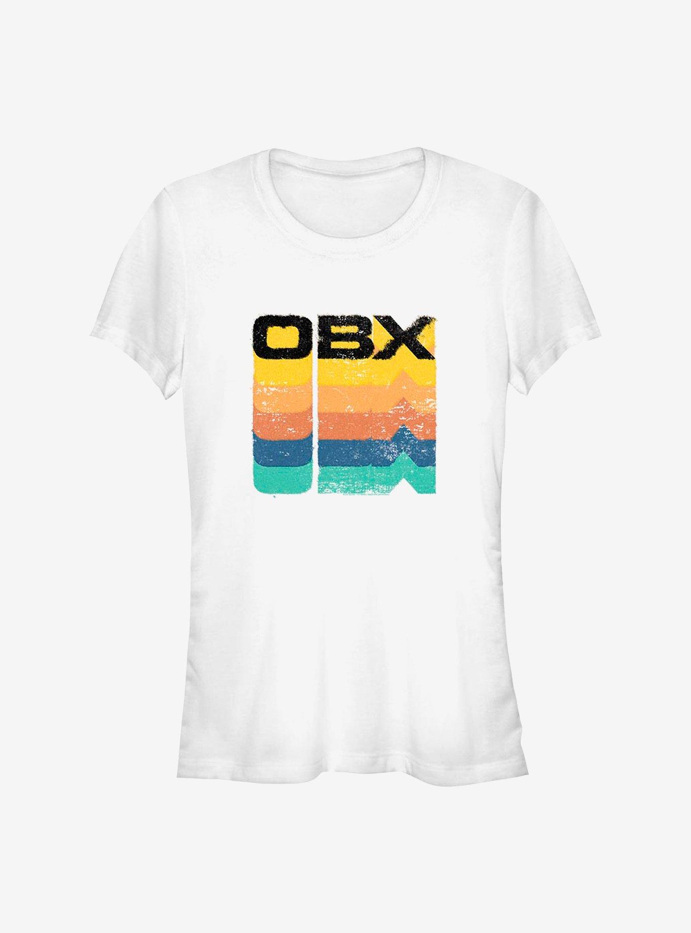 Outer Banks OBX Stack Girls T-Shirt, WHITE, hi-res