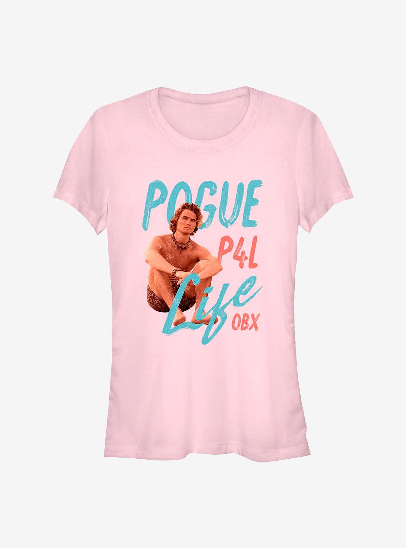 Outer Banks Pogue John Girls T-Shirt, LIGHT PINK, hi-res