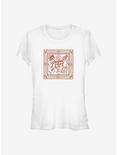 Outer Banks Pogue Life Square Frame Girls T-Shirt, WHITE, hi-res