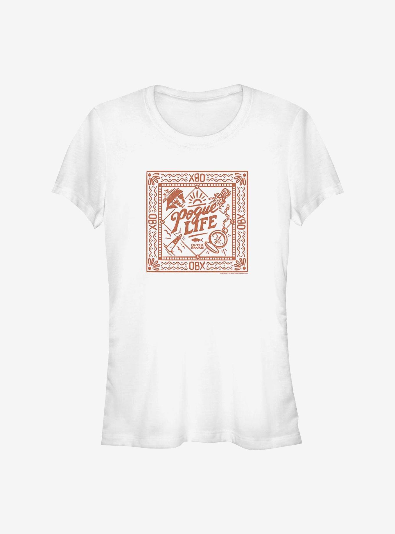 Outer Banks Pogue Life Square Frame Girls T-Shirt, , hi-res